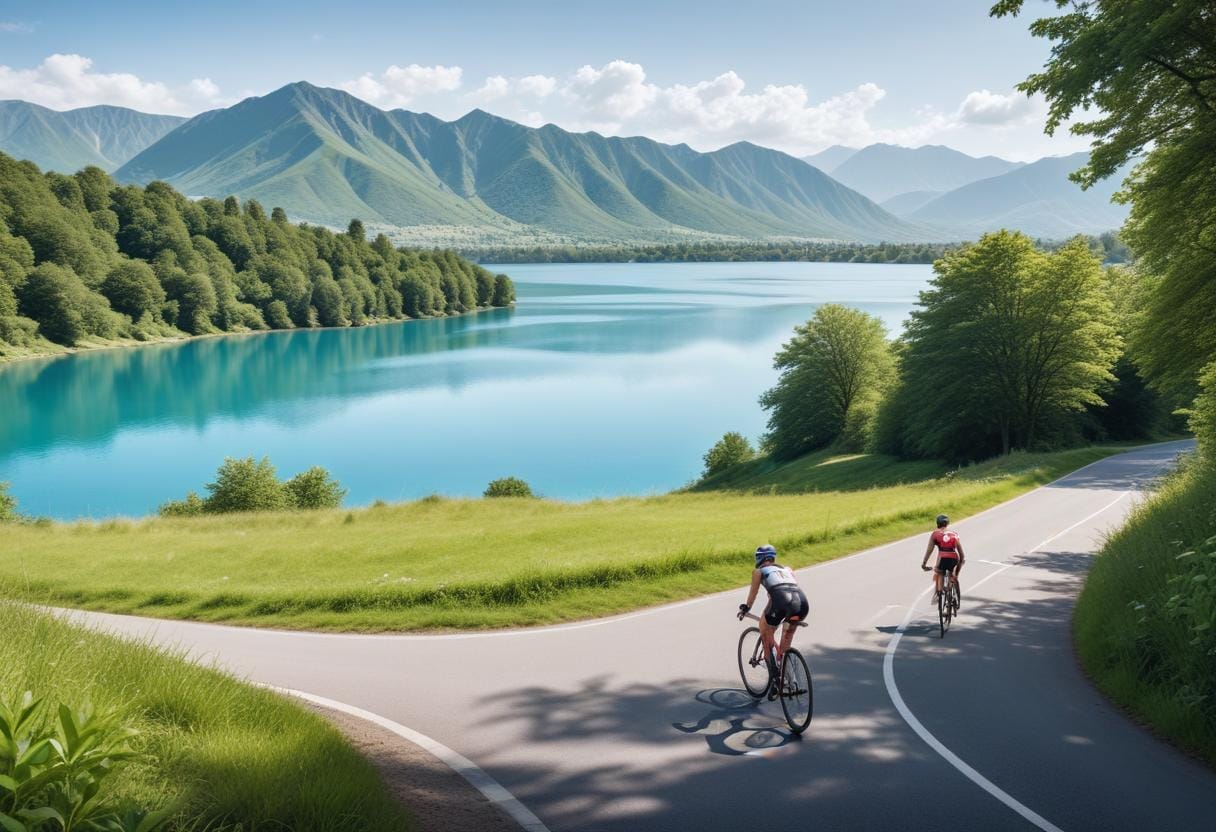 Triathlon distanser illustration